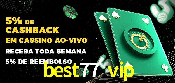 Promoções do cassino ao Vivo best77 vip